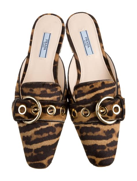 prada leopard print flat boots